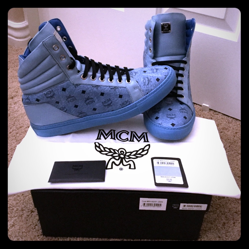 MCM Mens visetos signature HighTop Sneaker 44=11